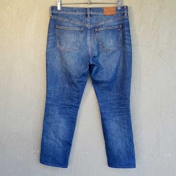 Madewell Slim Boy Jean Brinville Wash Rip & Repair 27 - Picture 10 of 15